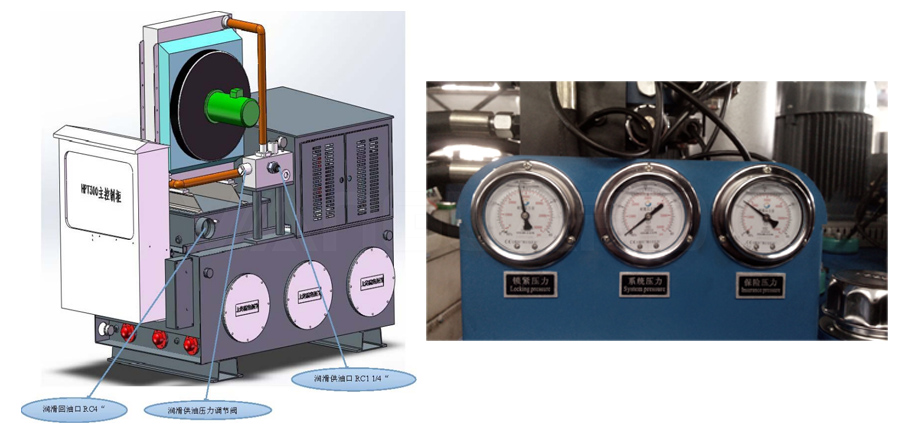 稀油润滑油路及液压表压力