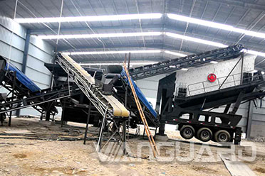 建筑垃圾生产线现场