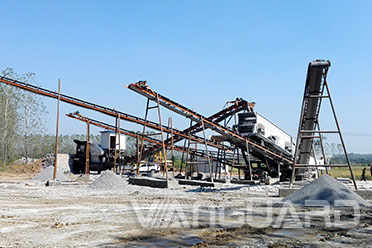 建筑垃圾生产线现场